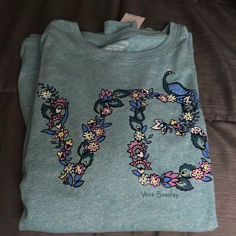 Vera Bradley Peacock Garden Tee